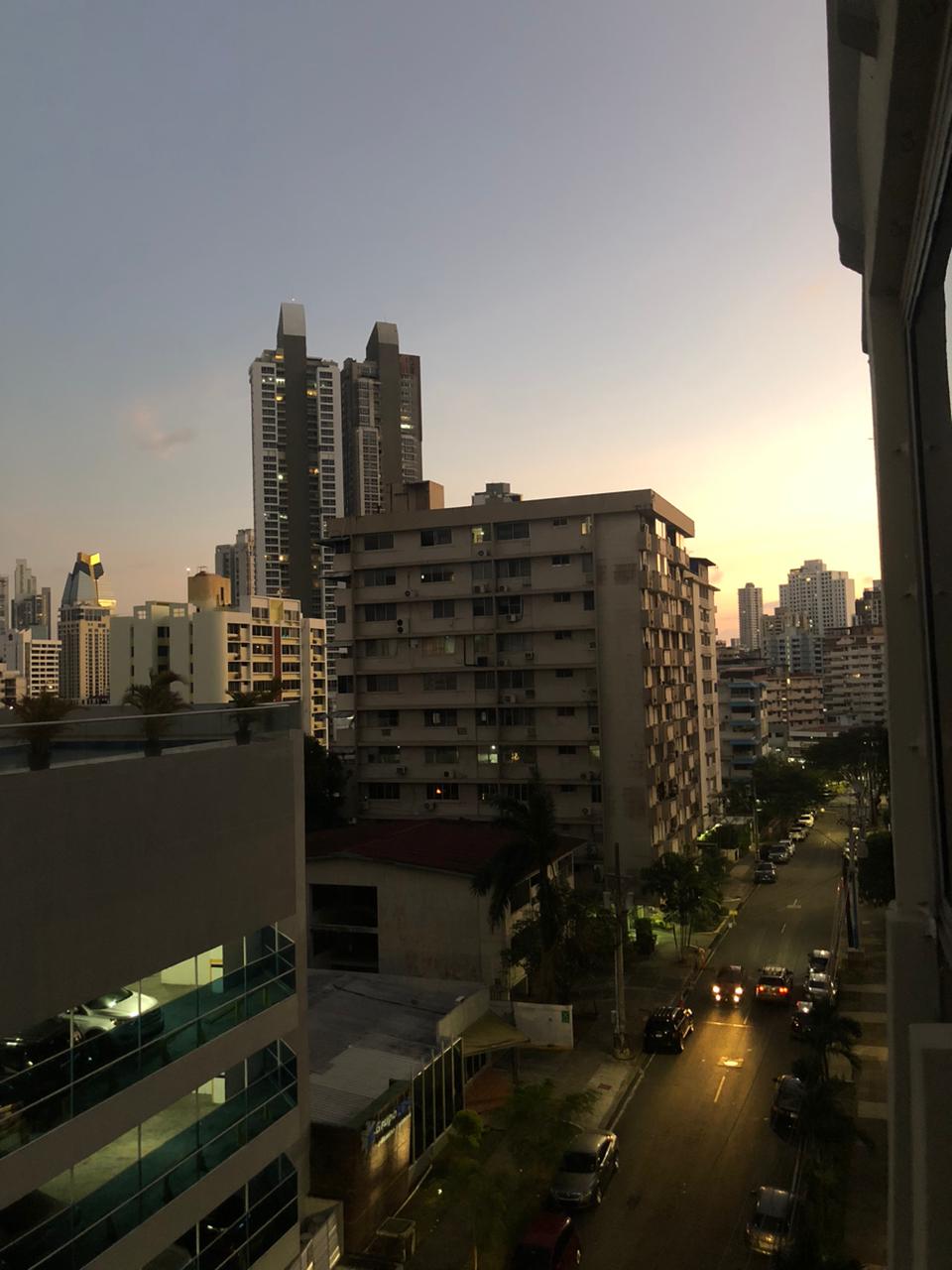 El Cangrejo Panama City expat apartment view skyline