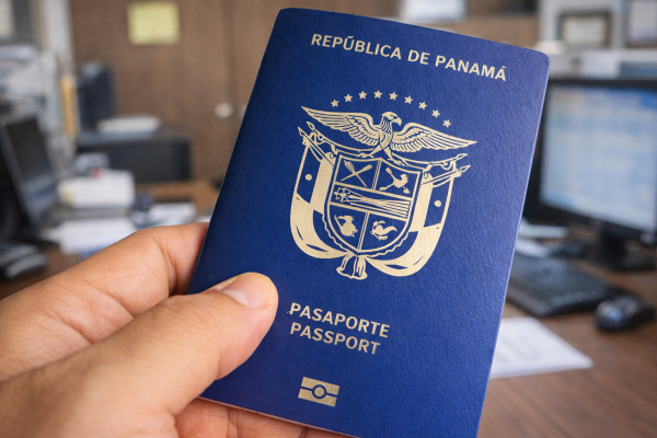 Panama passport issued after citizenship by naturalization approval